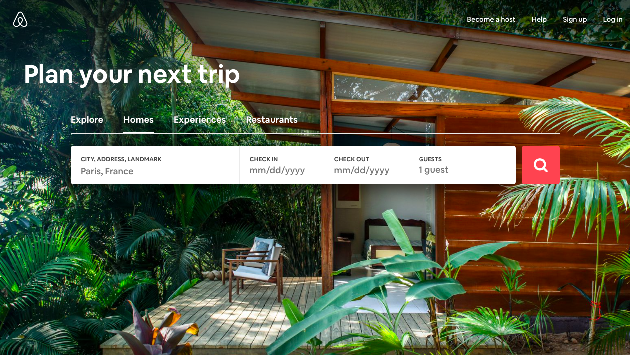 Airbnb travel company