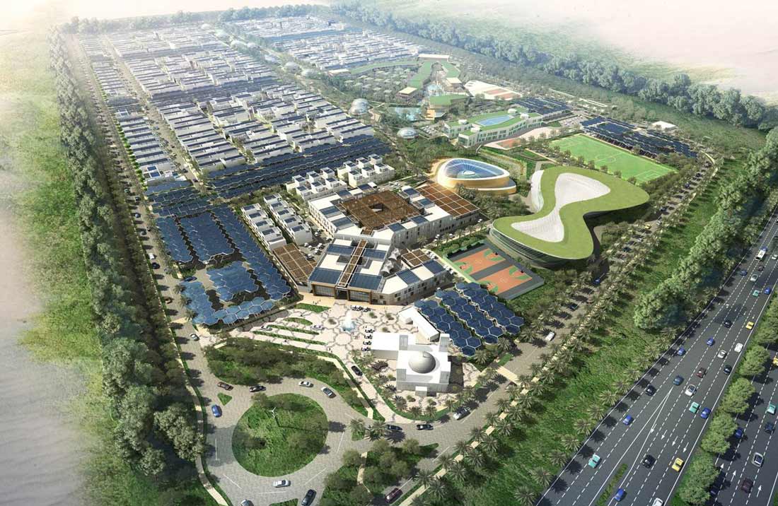 Sustainable City visual aerial in Dubai