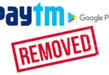 Google removed Paytm from Play Store