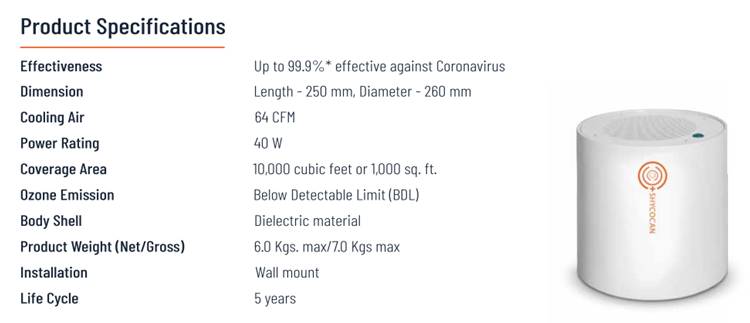 Shycocan Product Specification