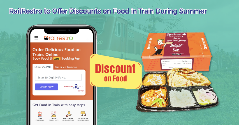 RailRestro offer discounts on Food in Train