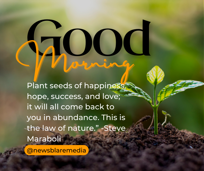 Beautiful Nature Good Morning Images for Instagram
“Plant seeds of happiness, hope, success, and love; it will all come back to you in abundance. This is the law of nature.” -Steve Maraboli