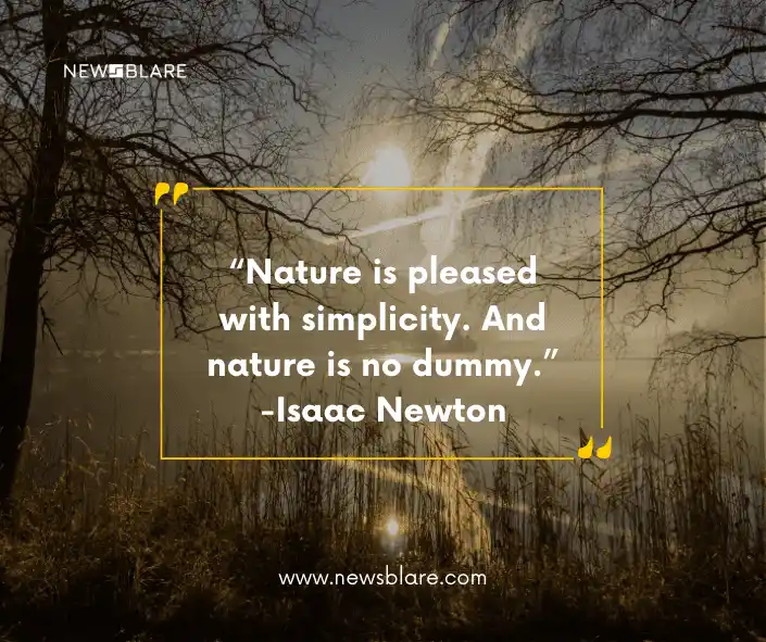 With this quote, Issac Newton wants to describe that simplicity is the key to living a healthy and happy life.