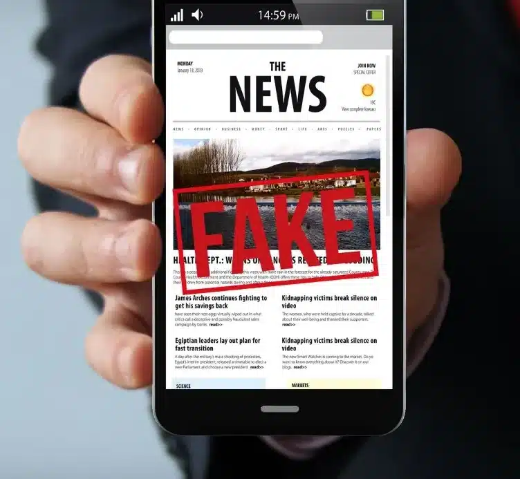 publishing fake news