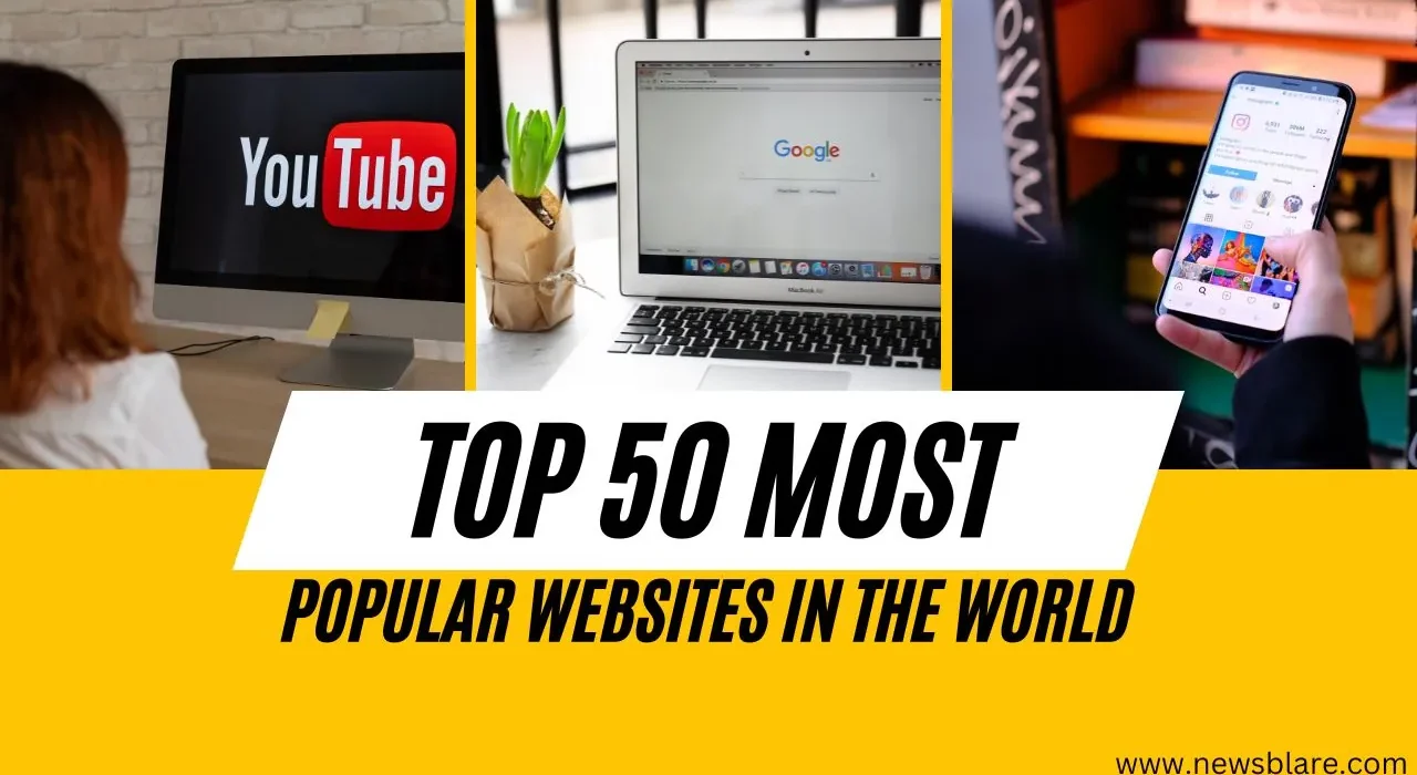 Top 50 most visited websites in the world