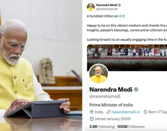 Narendra Modi X Followers Crosses 100 Million