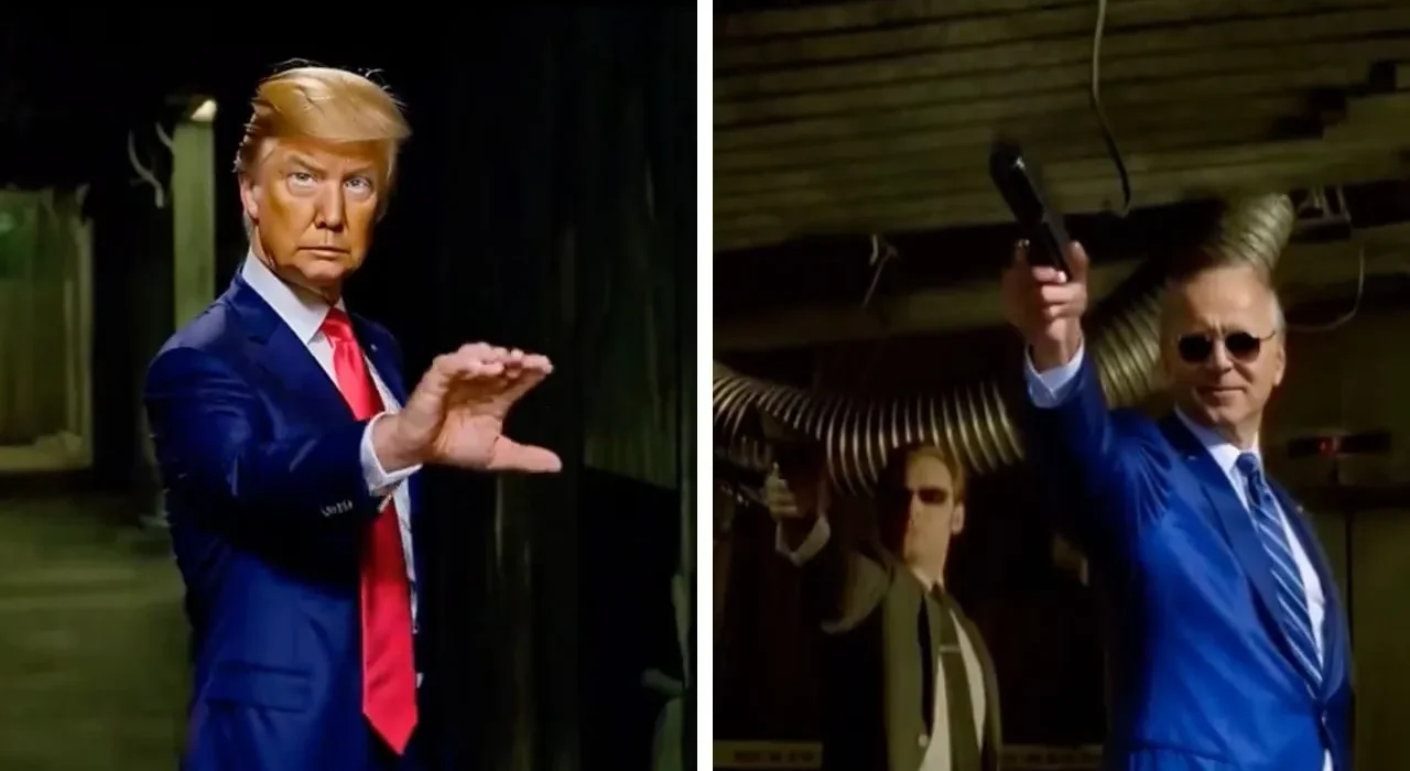 Trump Biden fight viral video