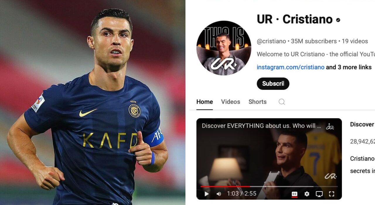 Cristiano Ronaldo Reaches Fastest 10 Million Subscribers On Youtube in Just 90 Minutes