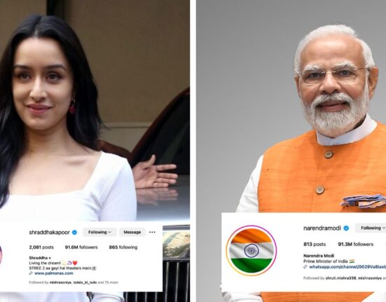 Shradha Kapoor followers surpasses Narendra Modi on Instagram after the famous Stree 2 Movie