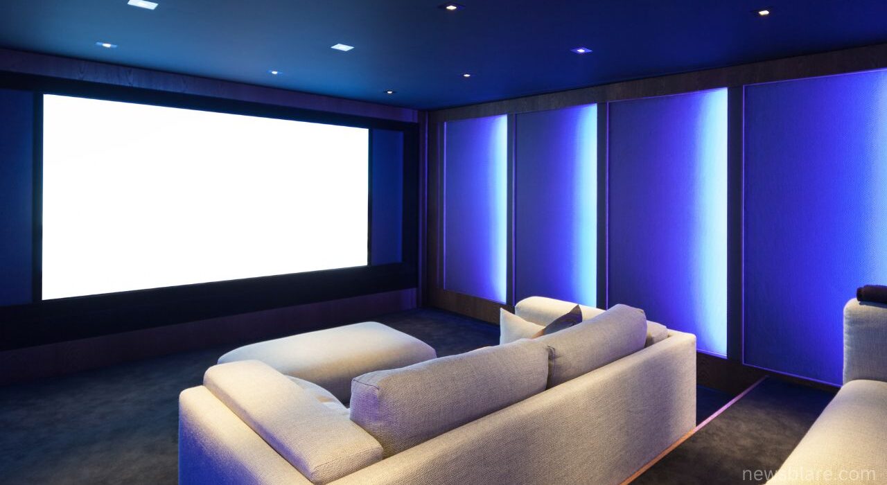 Home theater setting up