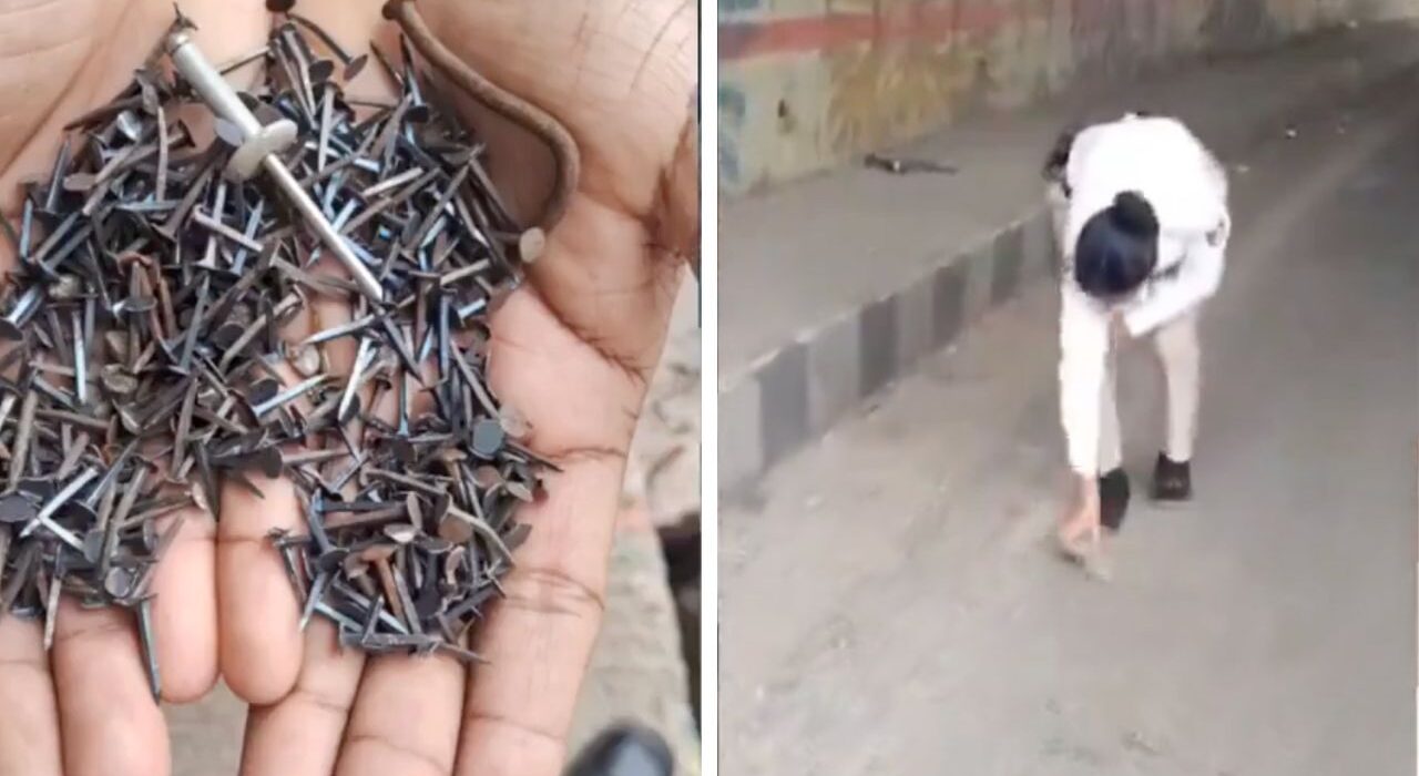 Puncture shop owner arrested for scattering sharp nails on road