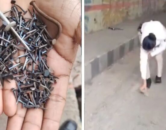 Puncture shop owner arrested for scattering sharp nails on road