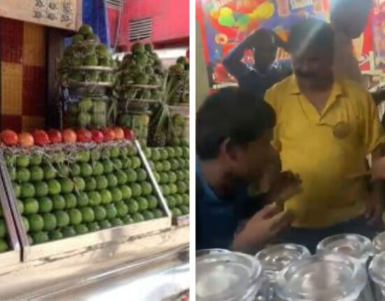 Watch: Video goes viral as Shopkeeper sells fruit juices mixed with urine