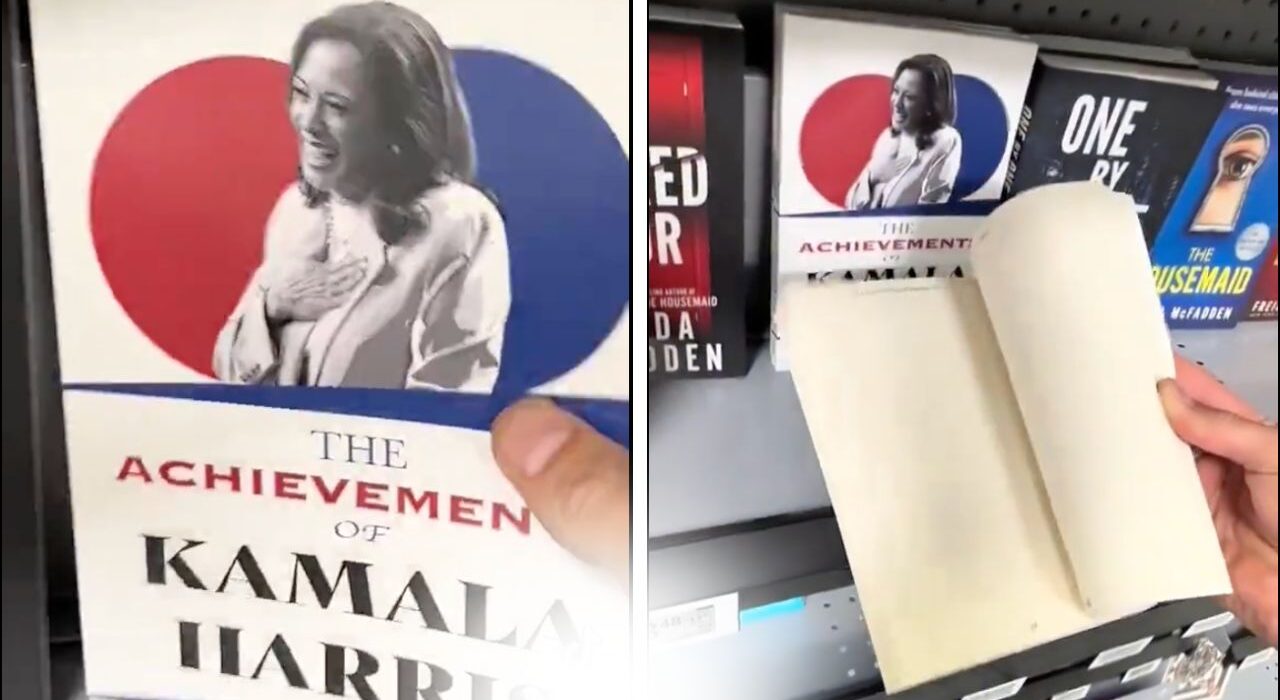 Hillarious! Blank-pager book The Achievements of Kamala Harris makes waves on social media