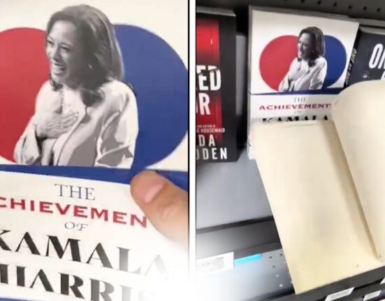 Hillarious! Blank-pager book The Achievements of Kamala Harris makes waves on social media