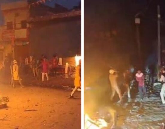 One dead, several injured during Procession of Maa Durga Idol Immersion Procession in Bahraich district of UP