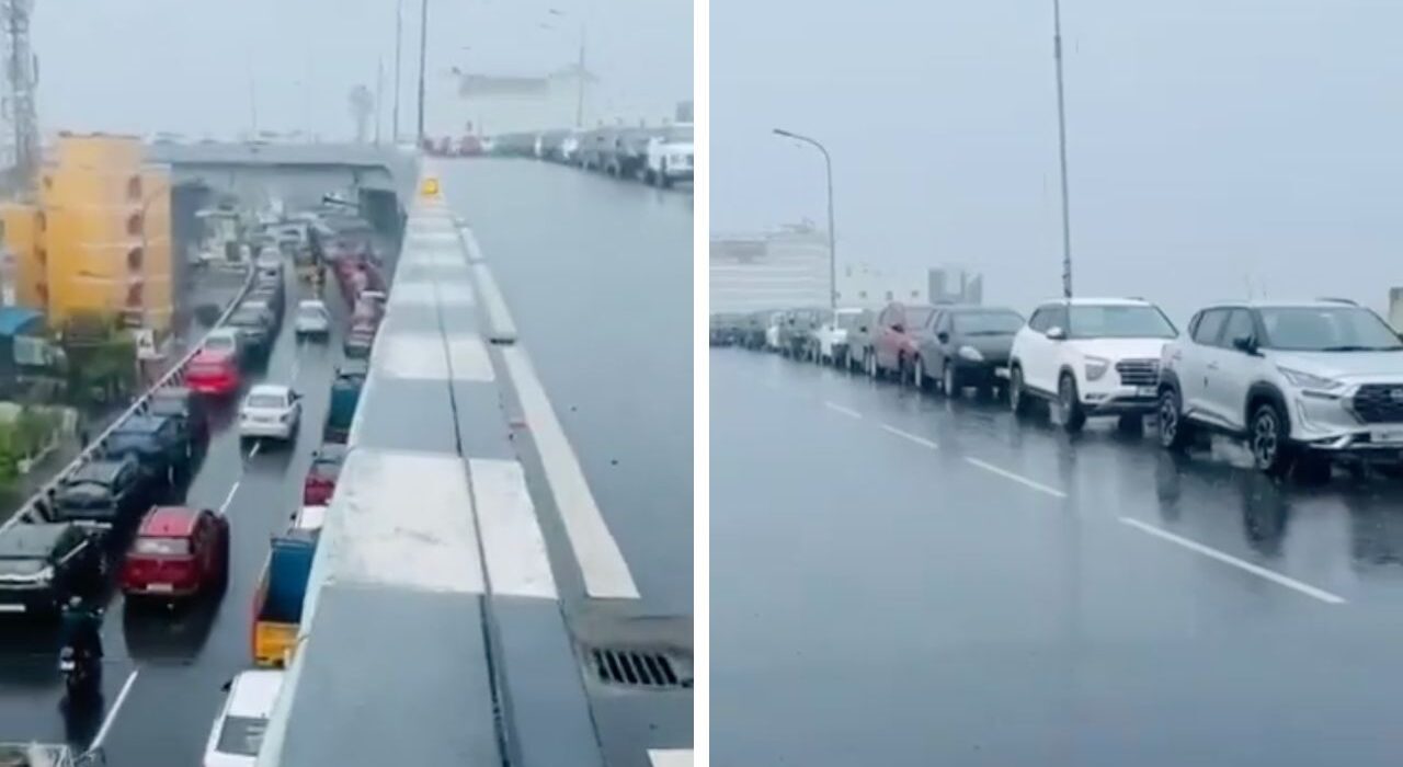 Watch video: Chennai people park vehicles on flyover to escape from water logging