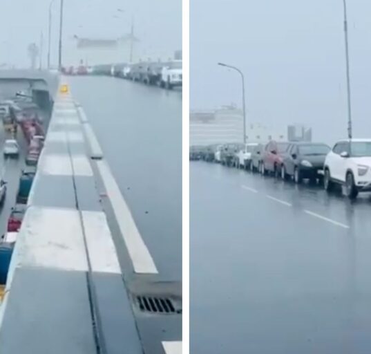 Watch video: Chennai people park vehicles on flyover to escape from water logging