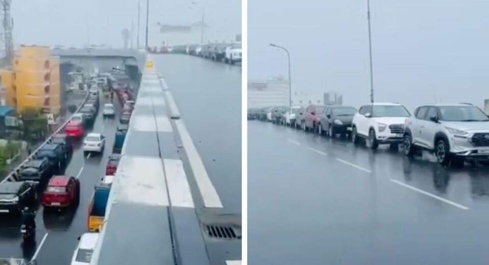 Watch video: Chennai people park vehicles on flyover to escape from water logging