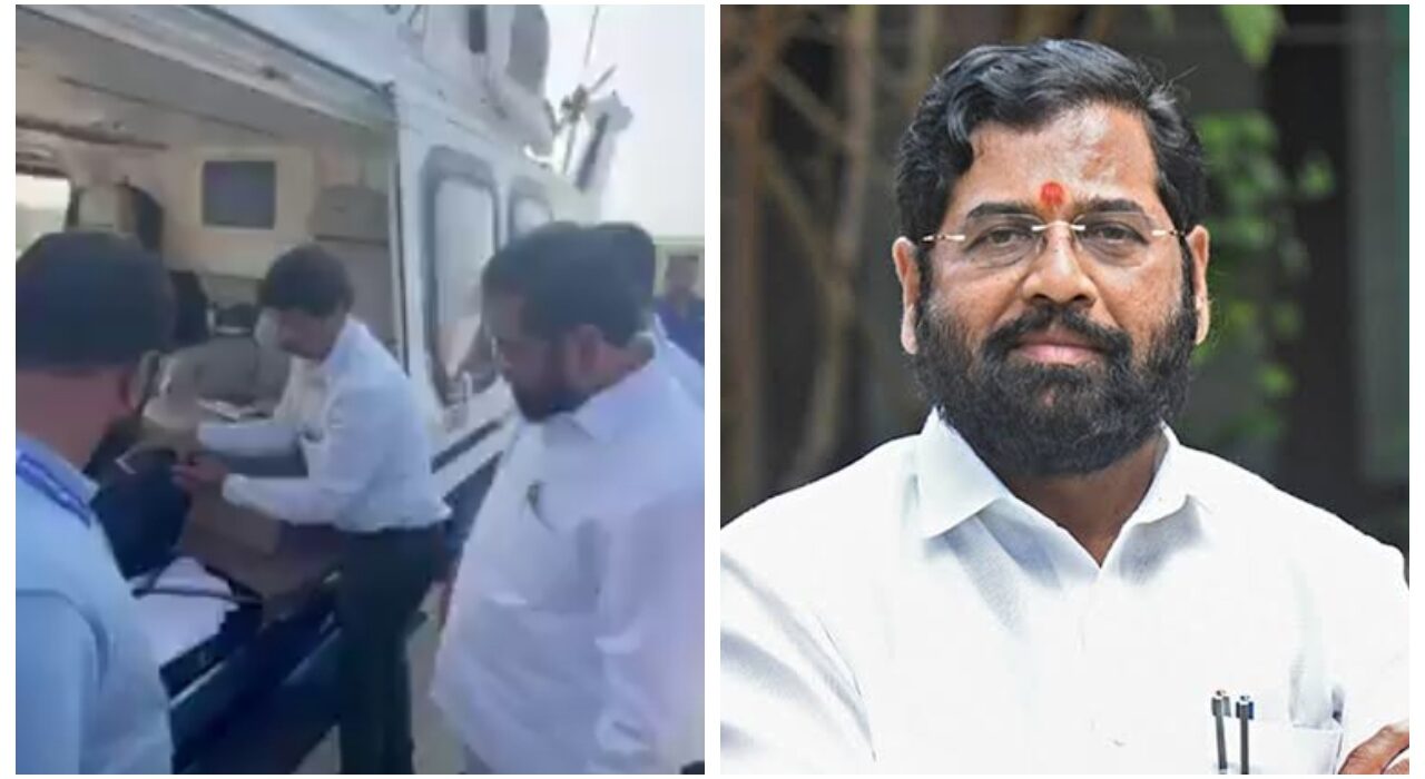 Maharashtra Election: Eknath Shinde's Helicopter Inspected On Campaign Trail