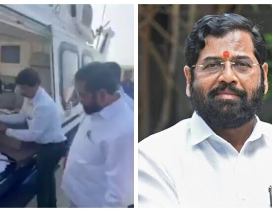 Maharashtra Election: Eknath Shinde's Helicopter Inspected On Campaign Trail