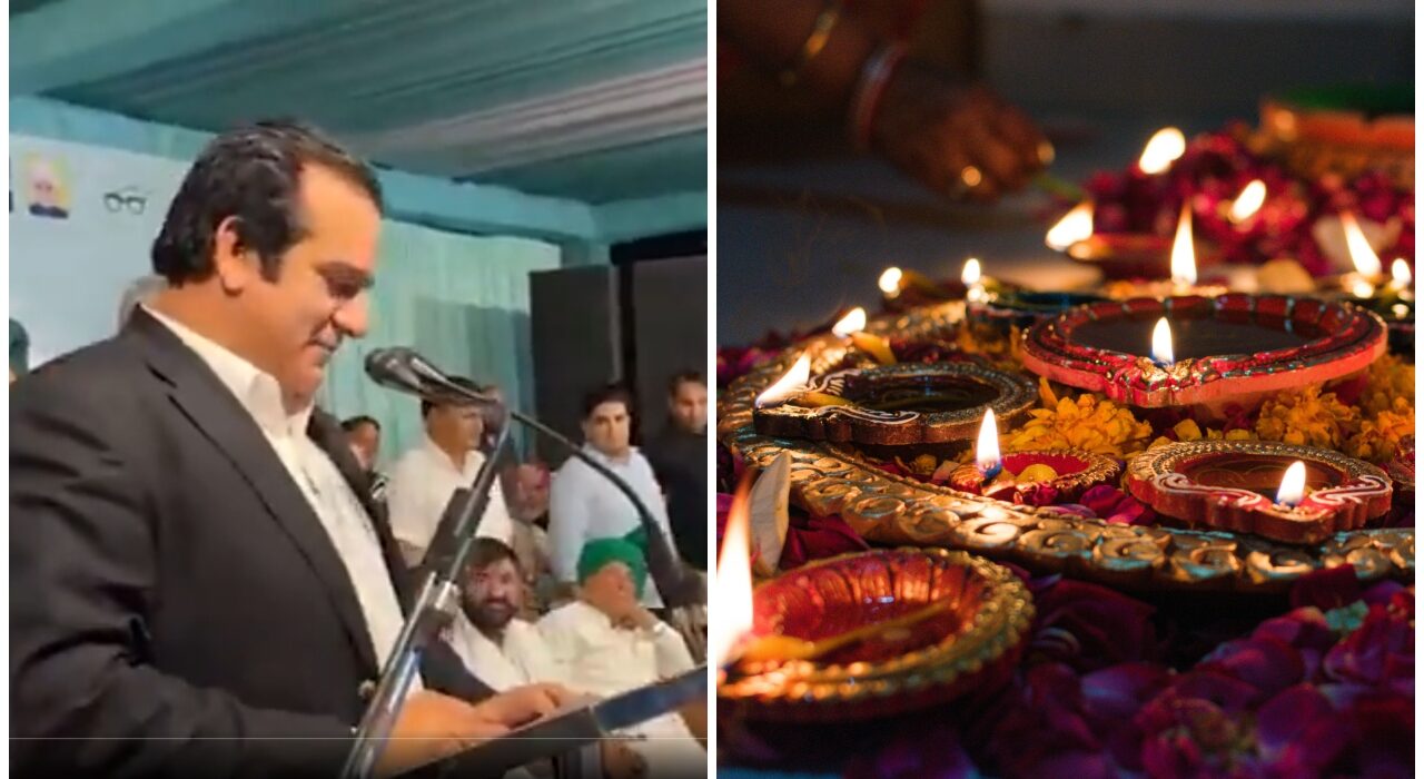 Watch: Pakistan MP Attends INLD's Diwali Event in Haryana