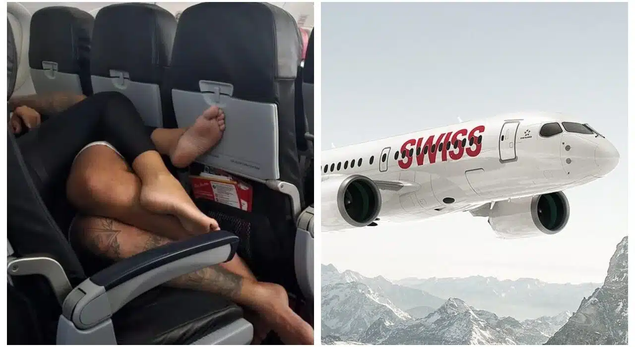 Pair having sex caught on Swiss Air flight, video goes viral