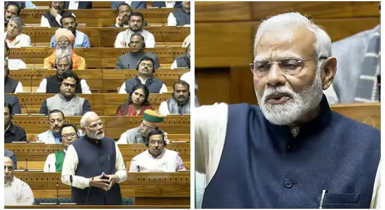 PM Modi proposes 11 resolutions in Lok Sabha