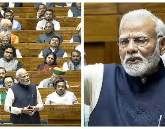 PM Modi proposes 11 resolutions in Lok Sabha