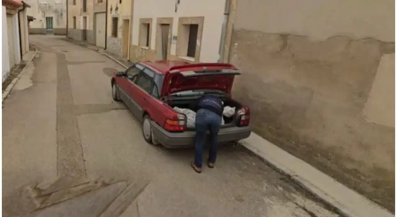 Google Street View of a man shows murder case in northern Spain