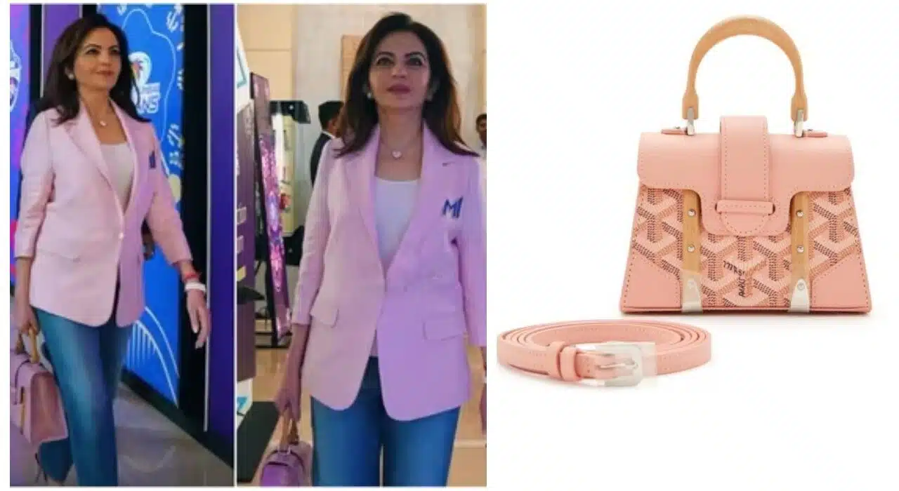 Nita Ambani at WPL 2025 auction: Her $12,000 USD Goyard handbag is what everyone talking about