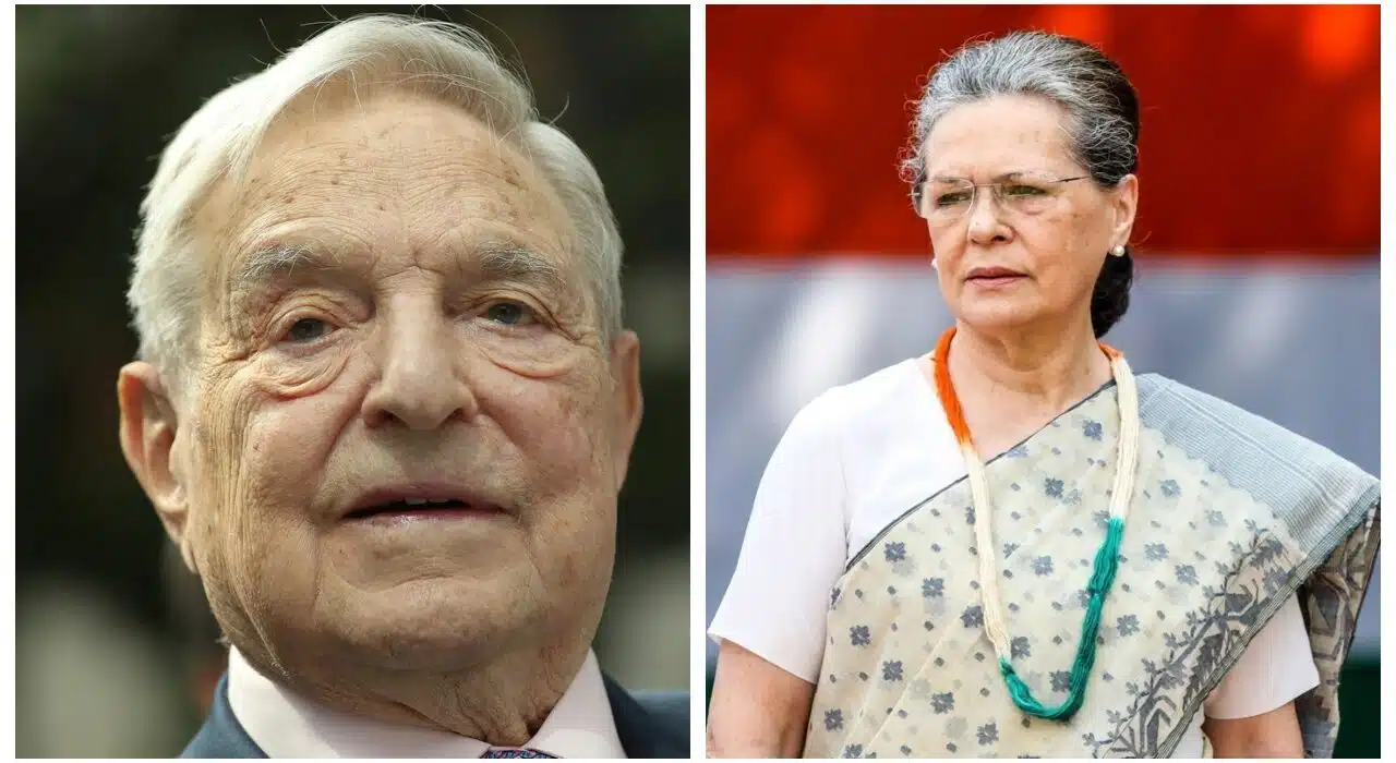 What is the connection between Congress party leader Sonia Gandhi and Hungarian-American businessman George Soros? BJP reveals