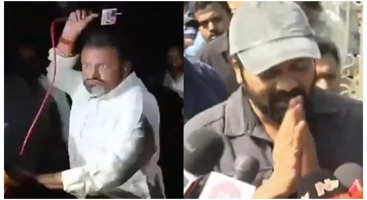 Veteran Telugu actor Mohan Babu assaults journalist to cover property dispute, son Manchu Manoj apologizes