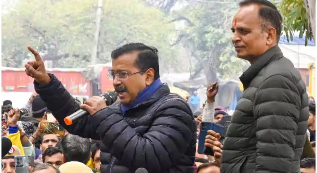 Kejriwal Accuses BJP of Plotting to Demolish Delhi Slums Ahead of Assembly Polls