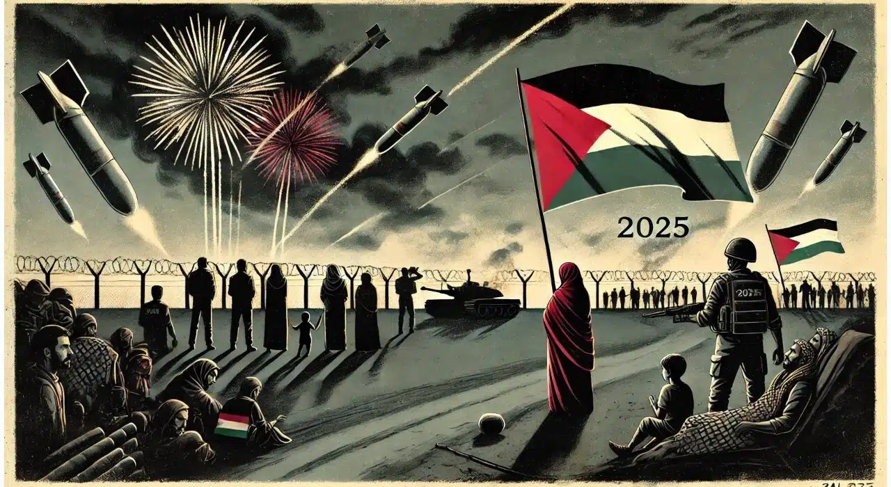 Violence Intensifies! New Year 2025 in Gaza vs Rest of the World