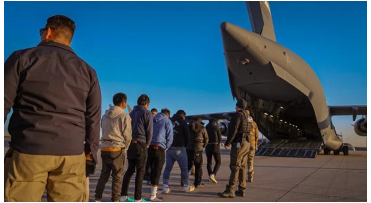 In pictures: Deportation flights for undocumented immigrants in US begin