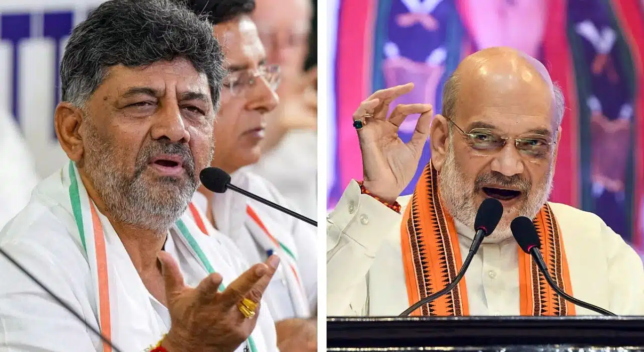 Amit Shah, D K Shivakumar attend Mahashivratri celebrations at Isha Yoga Center in Coimbatore