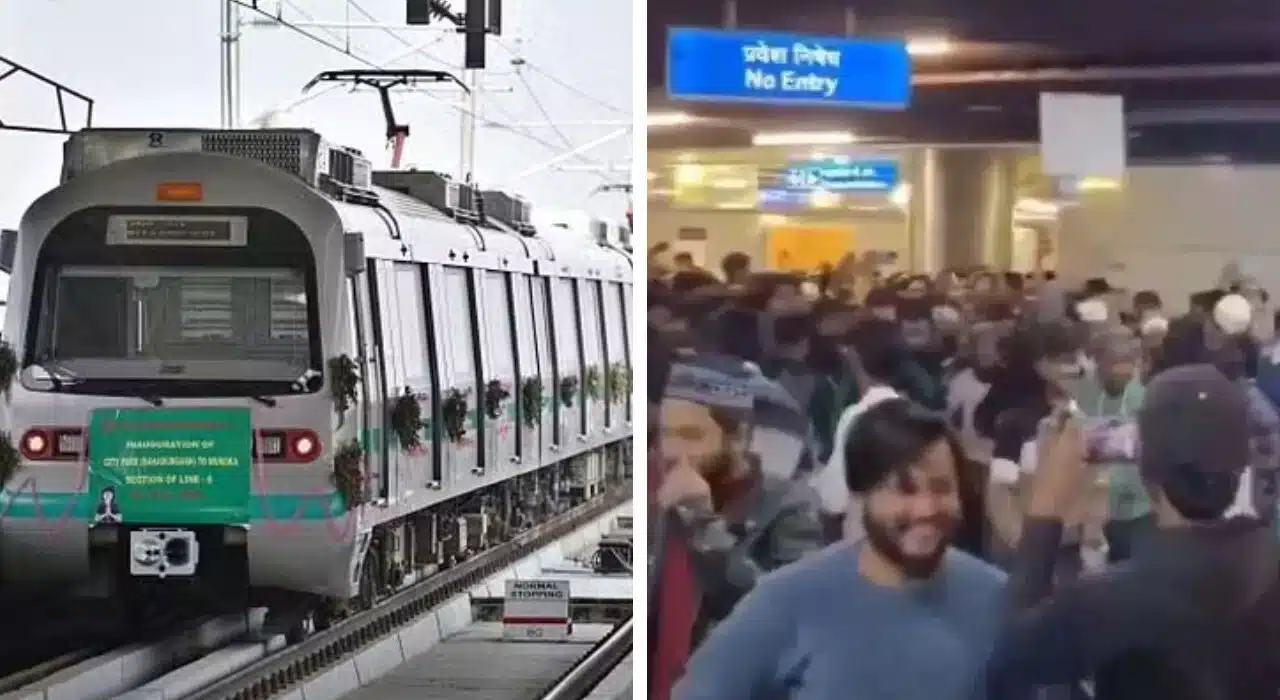 DMRC responds on viral video of people jumping over exit gates at Jama Masjid metro station