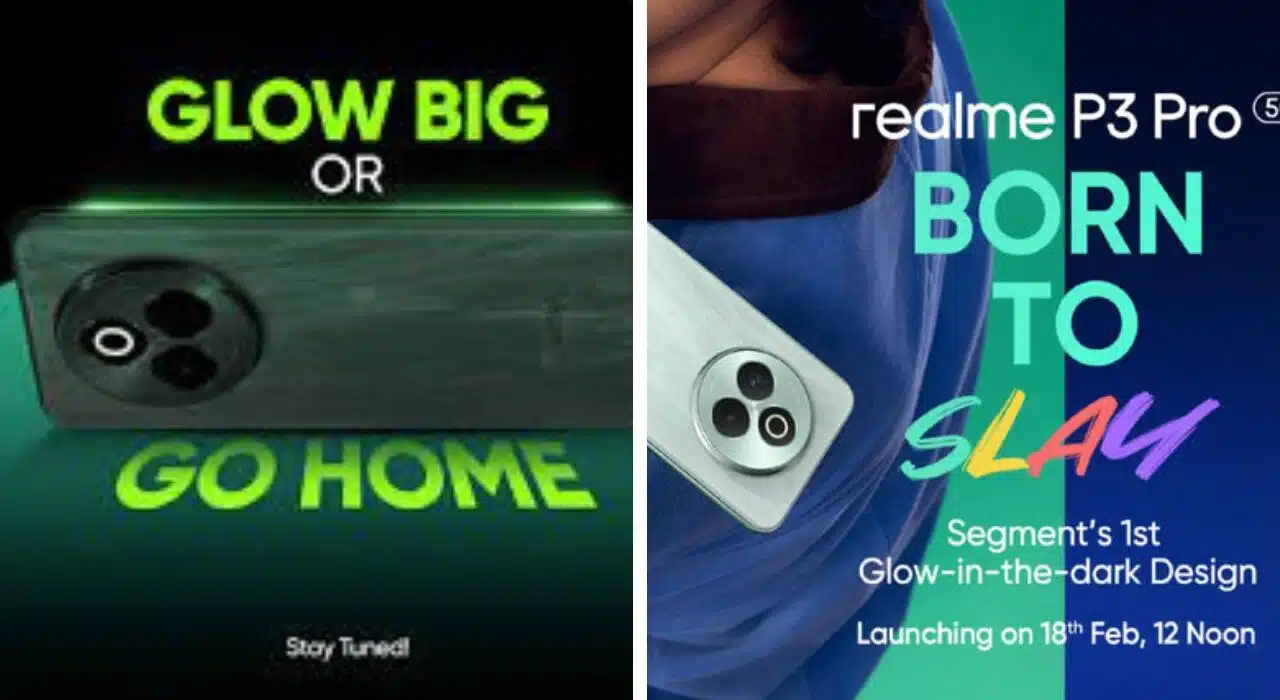 Realme P3 Pro Glow in Dark: Design Nebula Finish Revealed