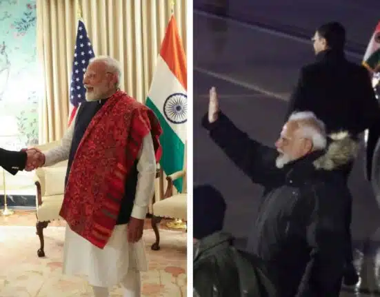 PM Modi warm reception in winter chill: Welcomed by the Indian Community in the US