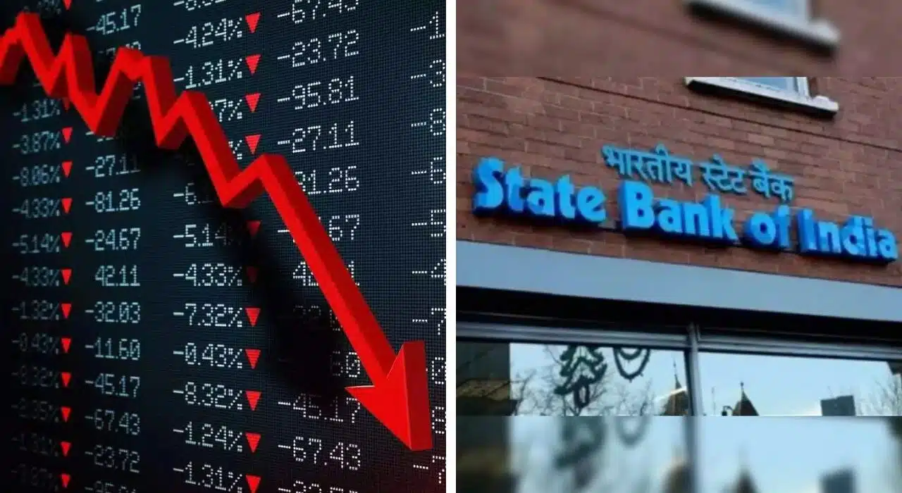 SBI Share price decline by 4.75%, follows downward trend