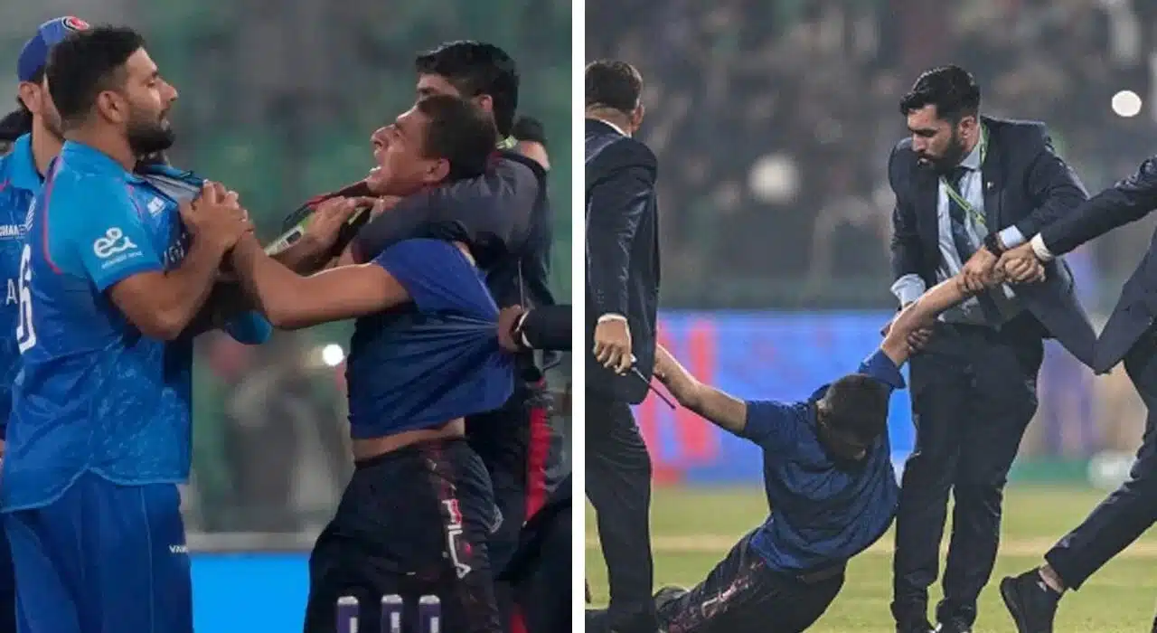 Security breach at Champions Trophy 2025: Fan Grab Afghan Player after eight-run victory