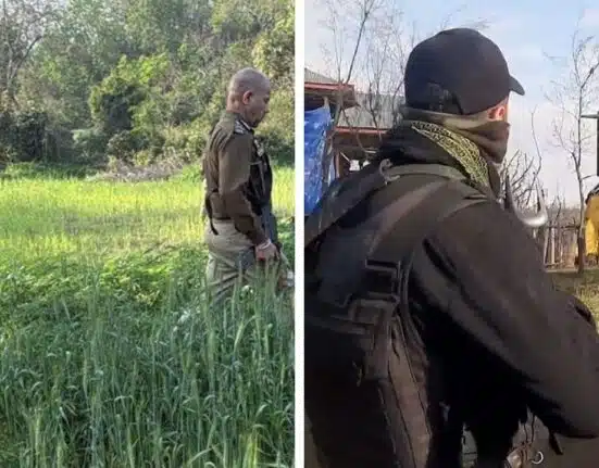 J&K police chief starts search operation for militants in Kathua, AK47 in hand