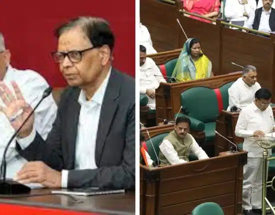 CM Mohan Yadav interrupts FM Devda Budget Speech 2025 to welcome Union Minister