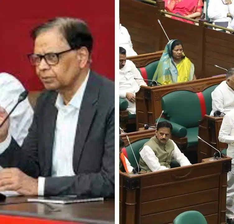 CM Mohan Yadav interrupts FM Devda Budget Speech 2025 to welcome Union Minister