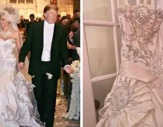 Melania Trump put 20-year-old wedding dress on auction