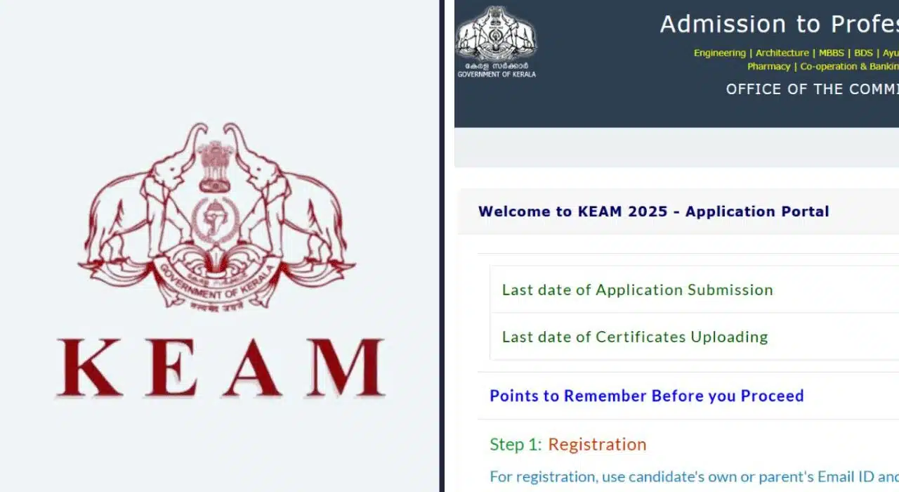 KEAM registration 2025 Deadline Today, Apply by 5 PM