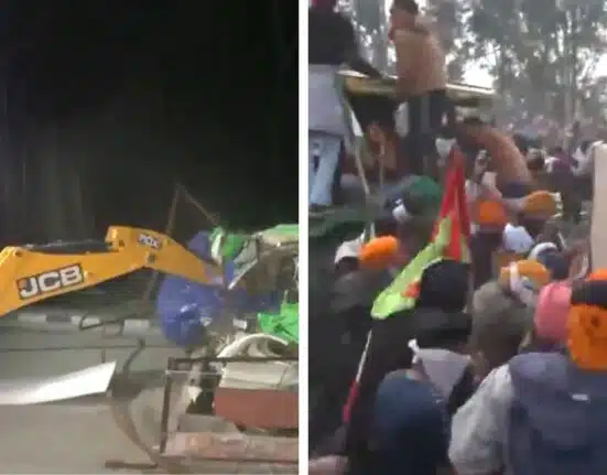 Police removes all protesting farmers from Punjab-Haryana Shambhu Border