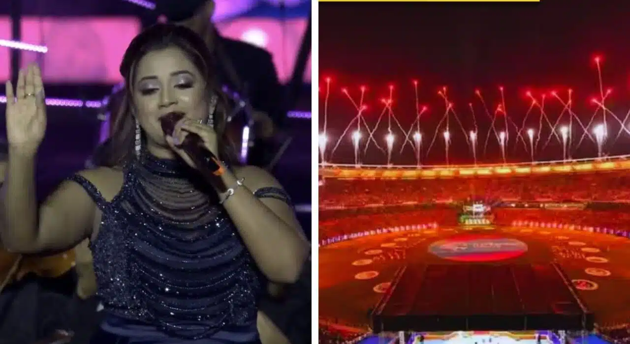 Shreya Ghoshal sung Maa Tujhhe Salaam at IPL opening ceremony