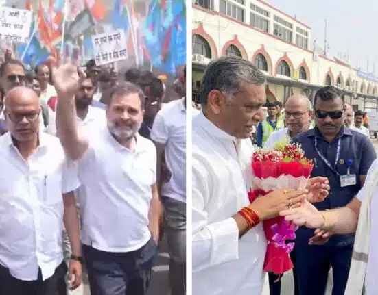 Rahul Gandhi Joins Kanhaiya Kumar's 'padyatra' In Bihar's Begusarai